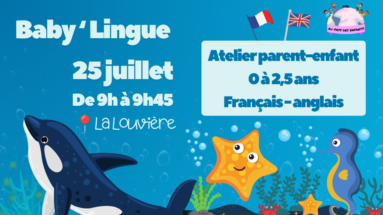 Baby'Lingue - Atelier immersion français/anglais - Sous l'océan