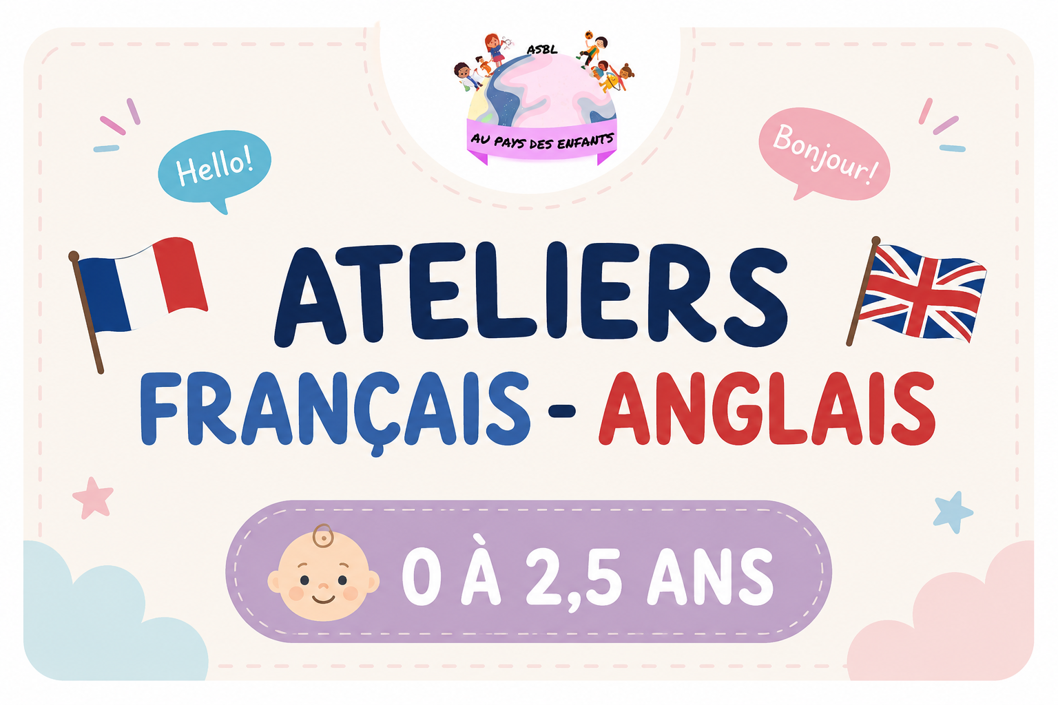 Module Français - Anglais de 0 à 2,5 ans